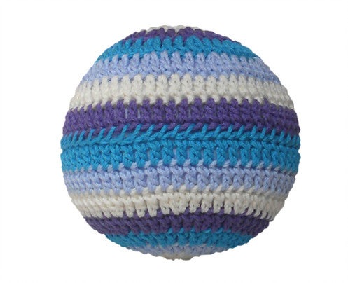 Pelota sonajero crochet Azul