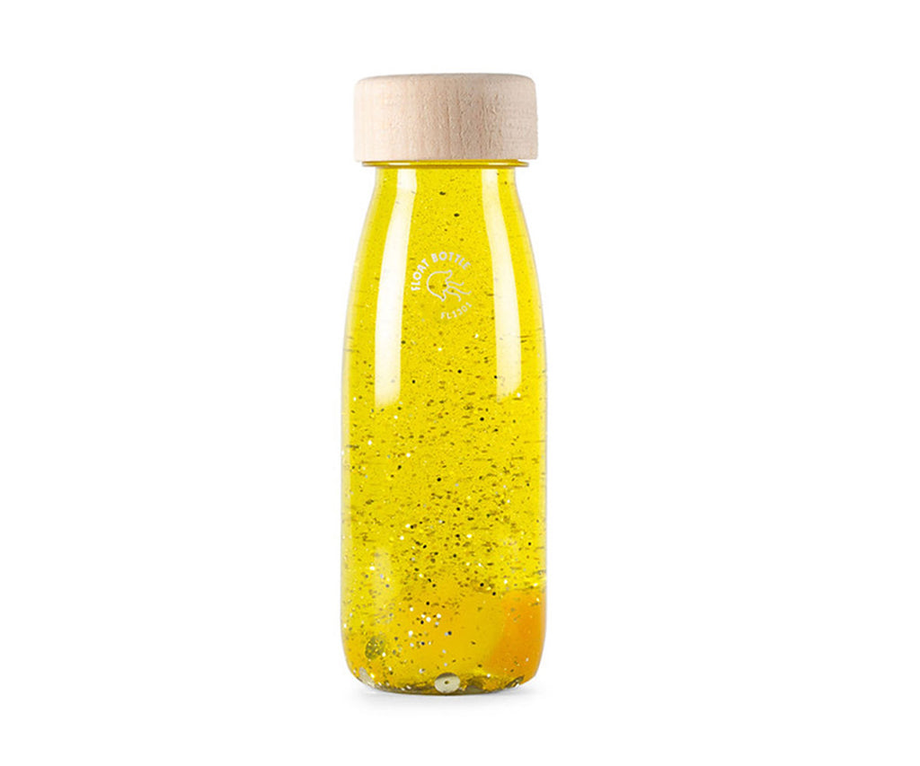Botella Sensorial Flotante - Amarilla