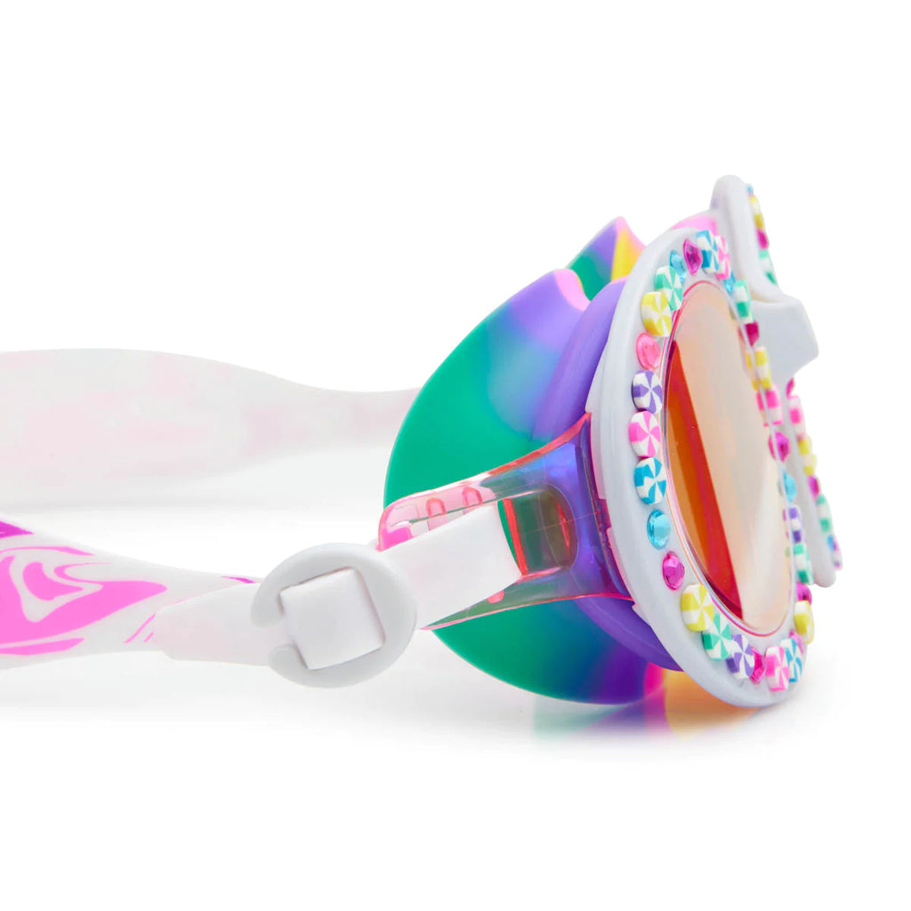 Gafas natación - Bright stripe rainbow ribbon