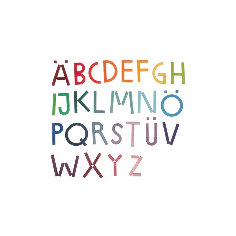 Piezas de madera alfabeto